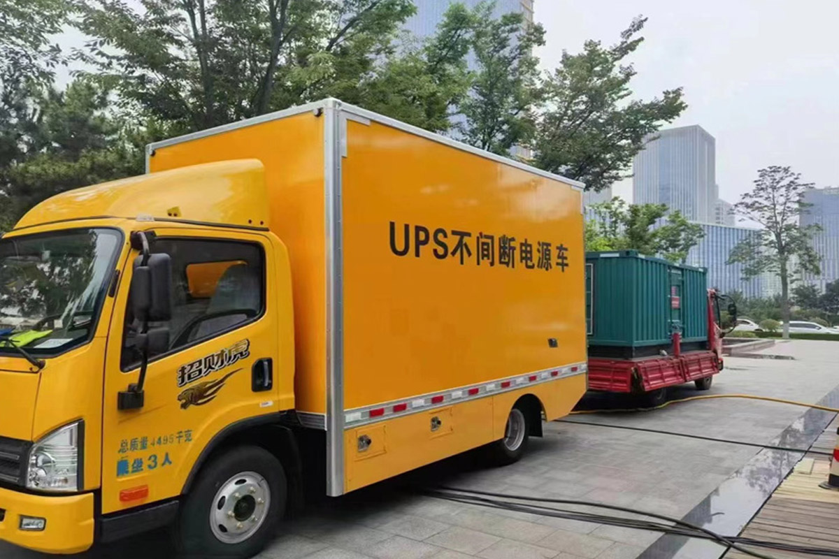 东成镇发电机租赁施工现场